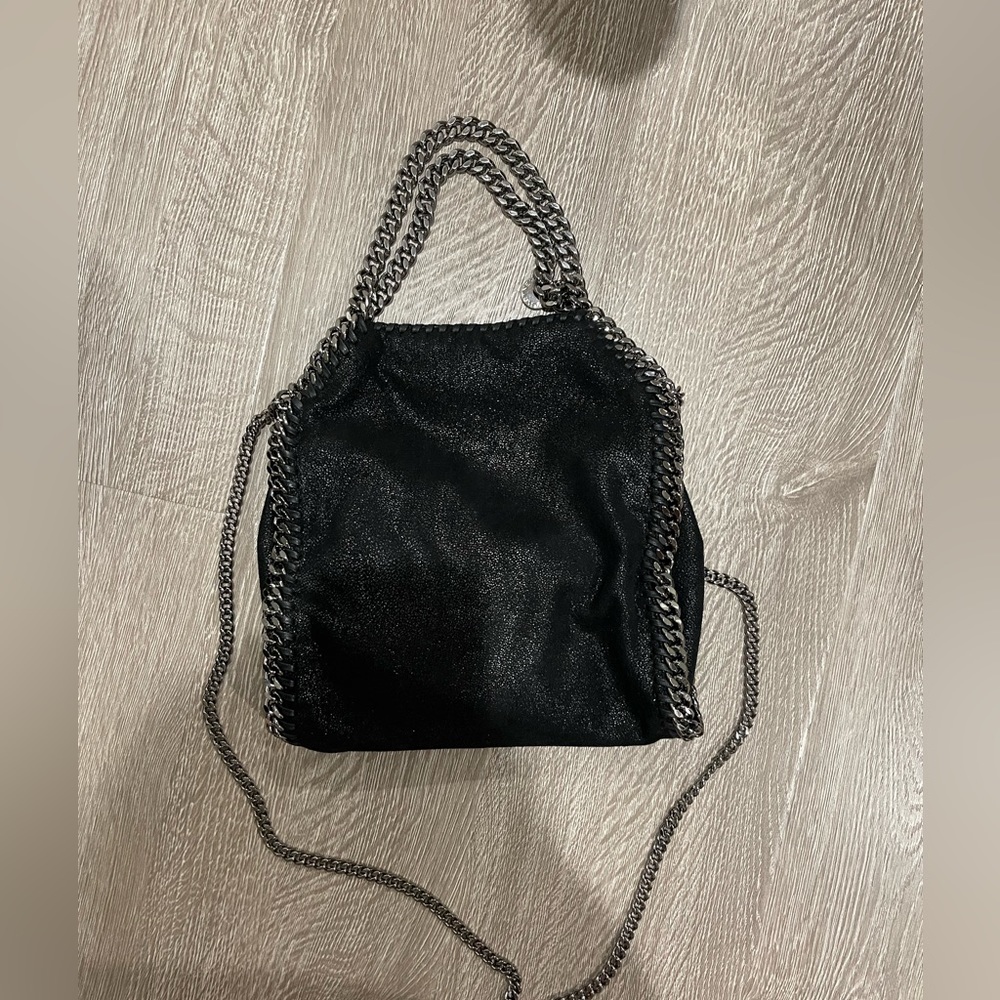 STELLA MCCARTNEY BLACK FALABELLA SHOULDER BAG